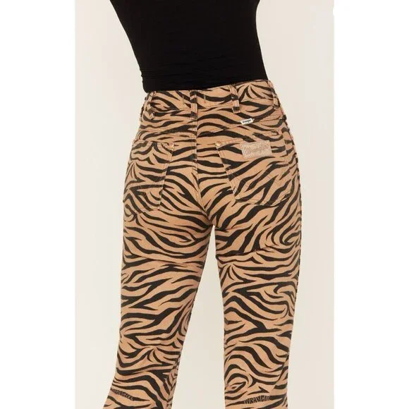 Free People X Wrangler Wild West 603 PURR High Rise Straight Leg Jeans Sz 27 NEW - Picture 4 of 16